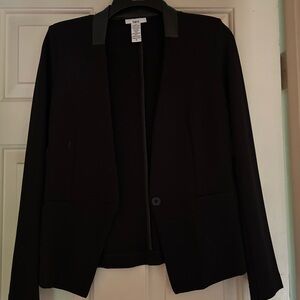 Bar III Black Tailored Blazer Professional Suit Jacket